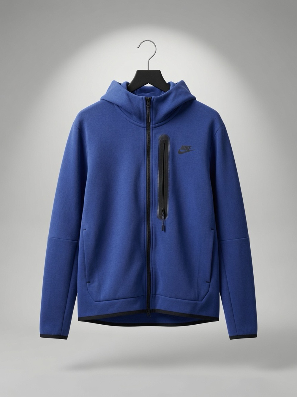 Nike Men's Royal Blue Full-Zip Hooded Performance Jacket